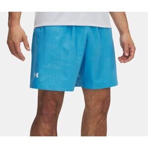 Under Armour UA Tech Mens Workout 7 in Shorts Either Blue Large LG Workout Gym